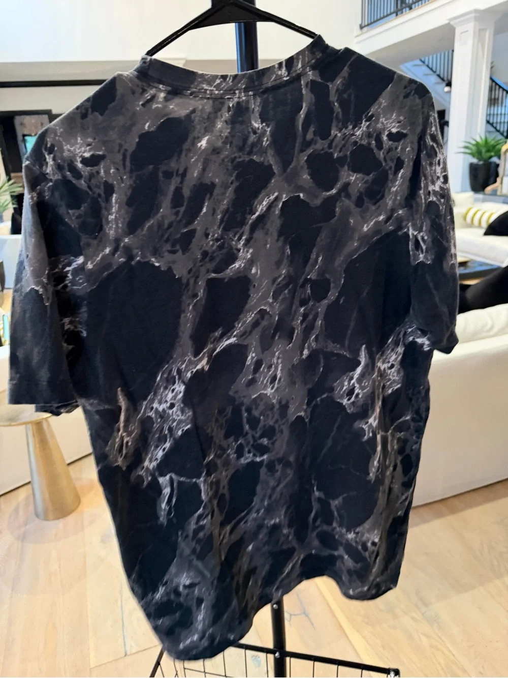 Nike Black & Gray Marble Logo Short Sleeve Tee